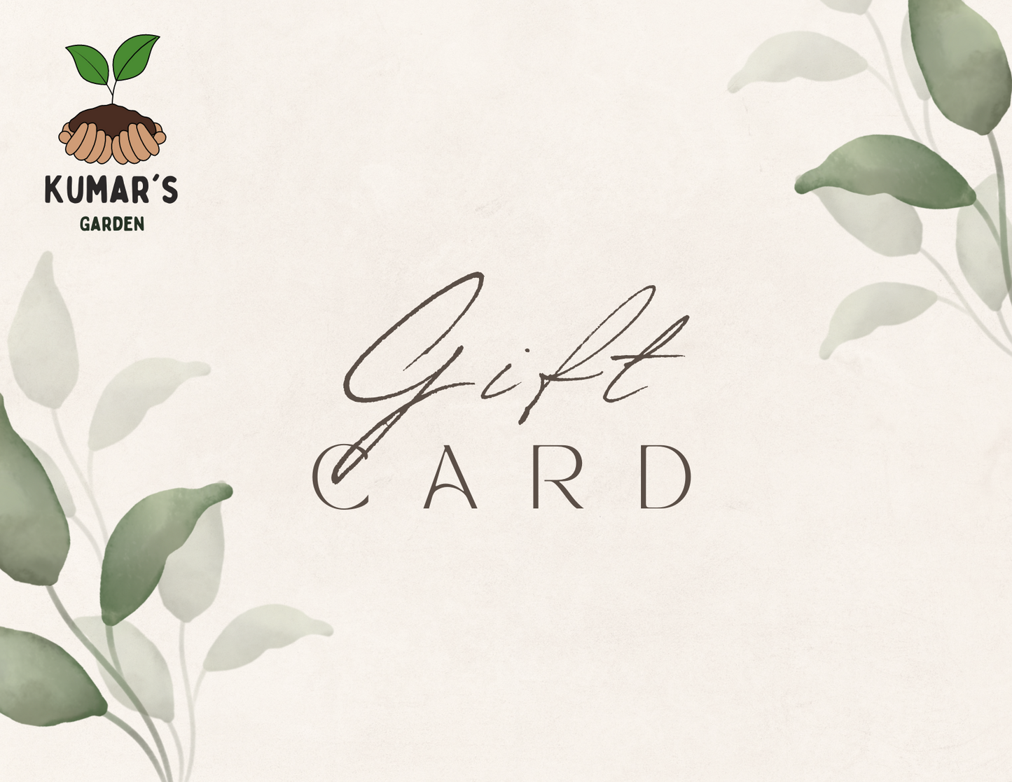 Kumar's Garden Gift Card