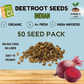 Beetroot (Chukandar) 50 Seed Packet by Kumar's Garden