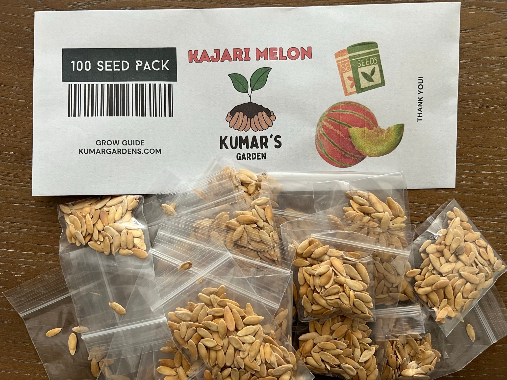Kajari Melon (Indian Musk Melon) 100 Seed Packet